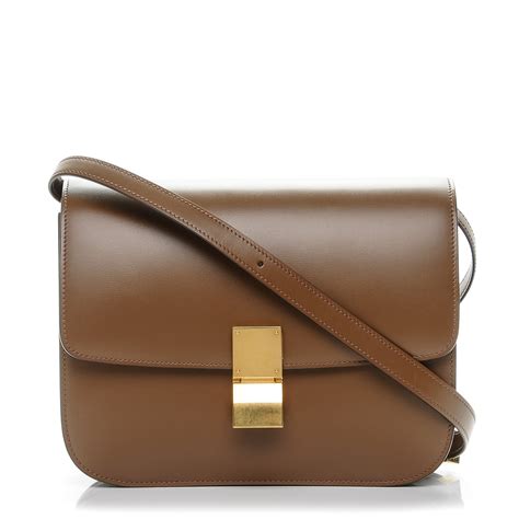 celine box bag liege camel|Celine Classic Box Medium Bag In Camel Liege Calfskin.